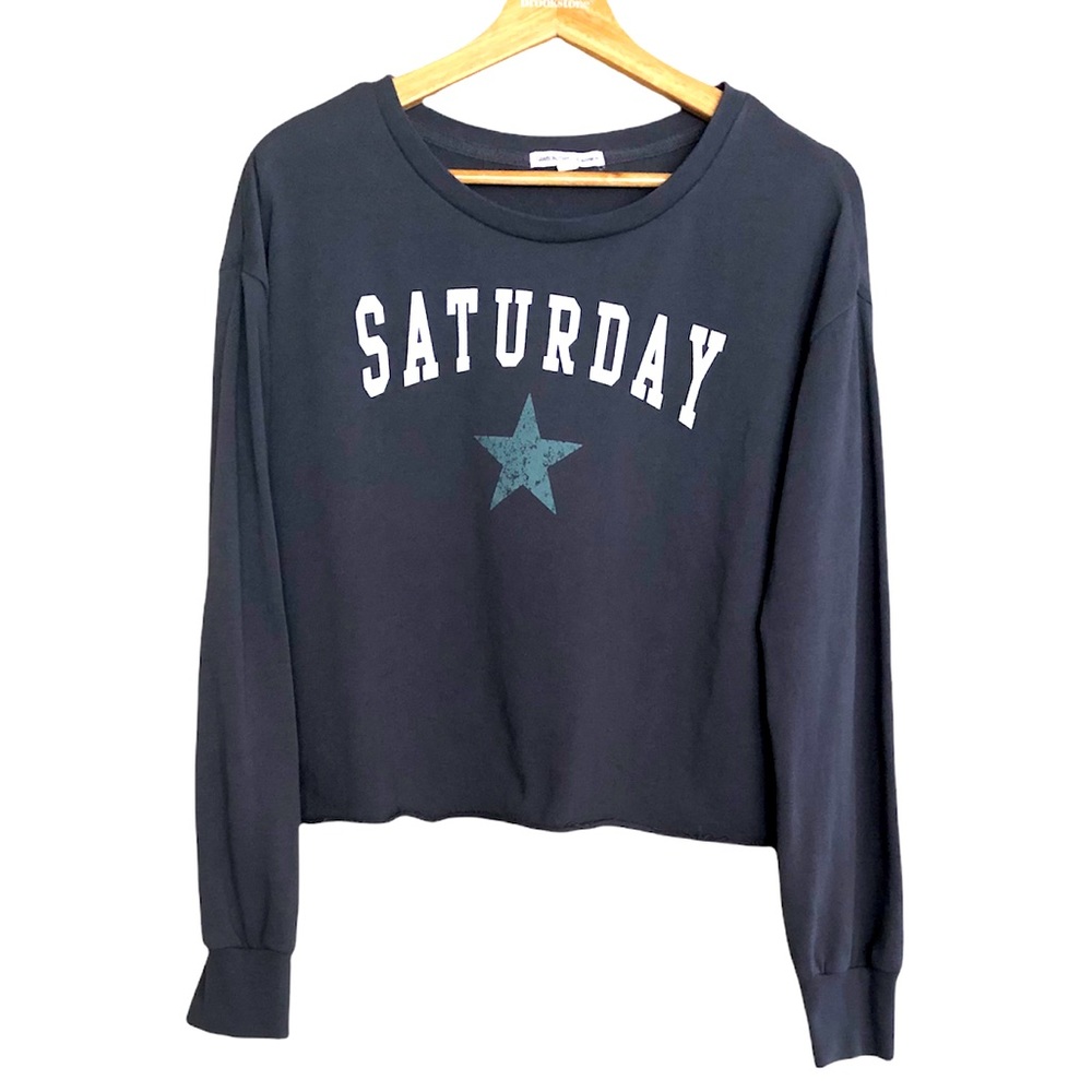 Grayson/Threads Women’s Printed Cropped Sweatshirt Top Size S
